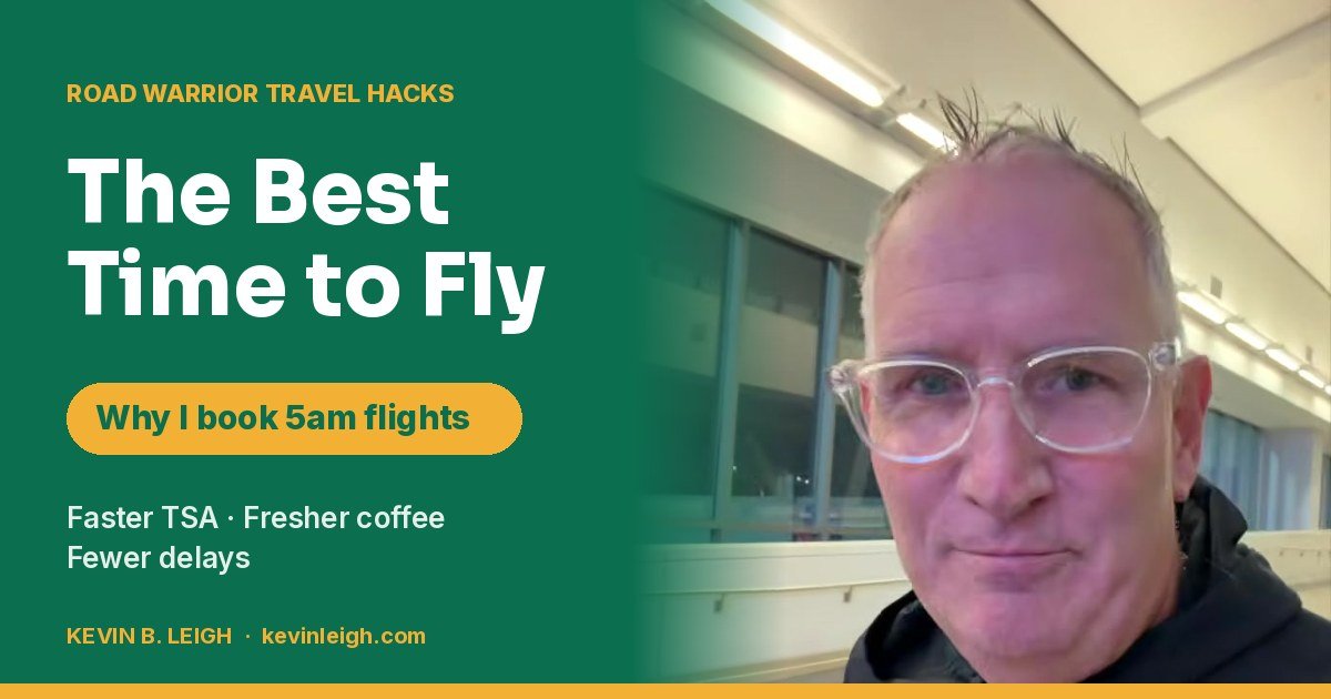 The Best Time to Fly? Why I Book 5am Flights Every Time